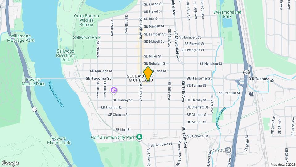 1341 SE Tenino St Map and Location Details