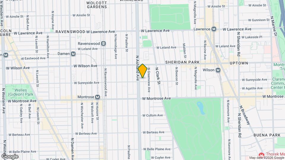 1520 W Sunnyside Ave, Unit 1WS Map and Location Details