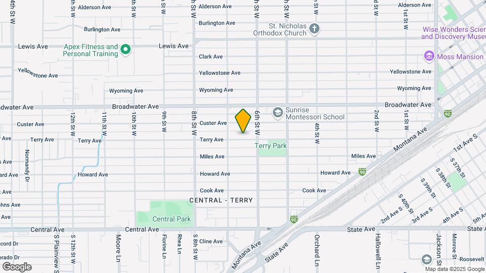 623 Terry Ave Map and Location Details