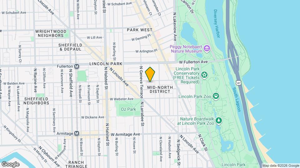 533 W Belden Ave Map and Location Details