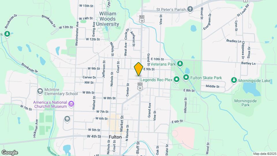 819 Bluff St-Unit -Apt B Map and Location Details