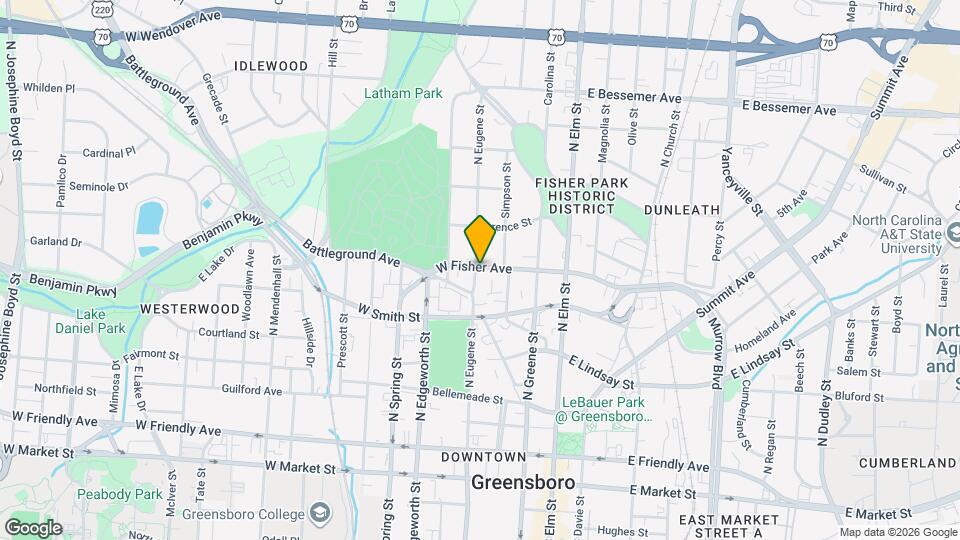 319 W Fisher Ave, Unit # A Map and Location Details