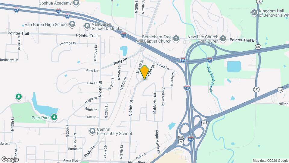 1312-1312B N 28th St Map and Location Details