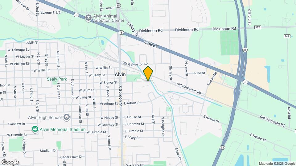 425 E Park Dr Map and Location Details