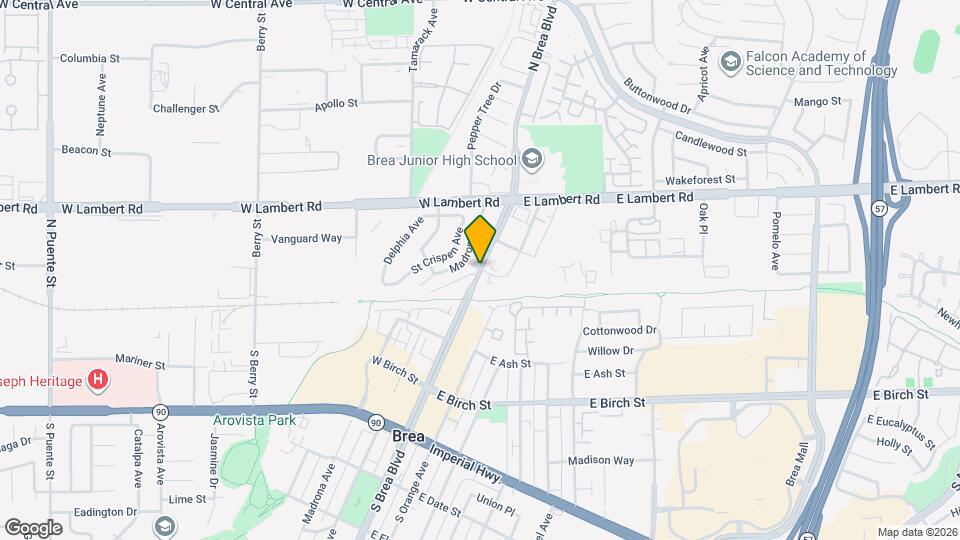 1501 N Brea Blvd, Unit 55 Mapa y Detalles de la Ubicación