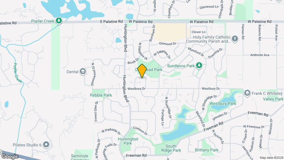 1590 E Bayside Ct Map and Location Details