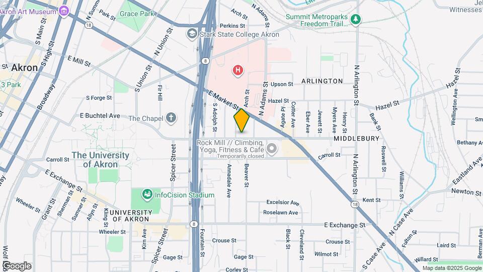 585 E Buchtel Ave Map and Location Details