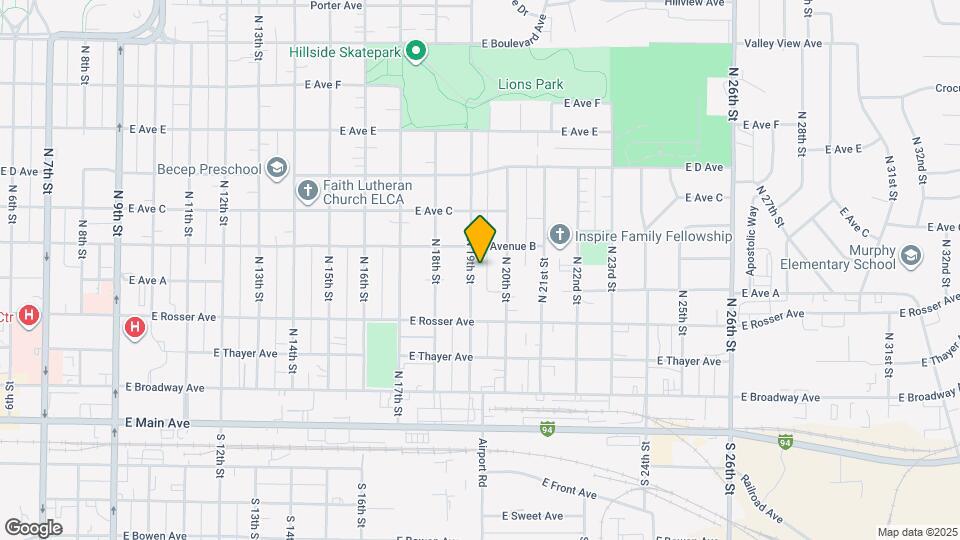 519 N 19th St Map and Location Details