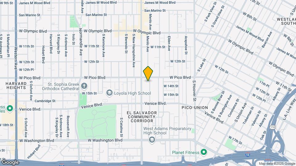 1319 Menlo Ave Mapa y Detalles de la Ubicación