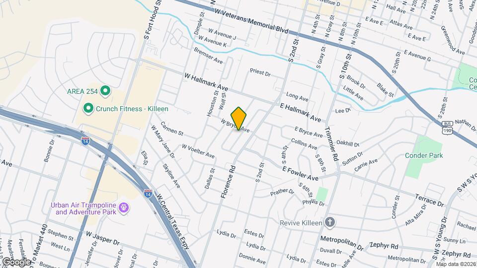 905 Evergreen Dr Map and Location Details