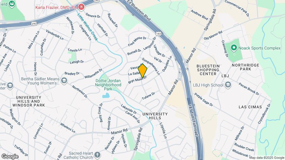 6901 Bryn Mawr Dr Map and Location Details