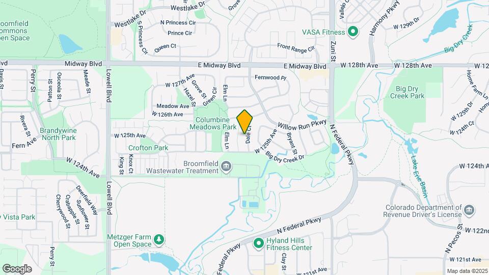 12551 Dale Ct Mapa y Detalles de la Ubicación