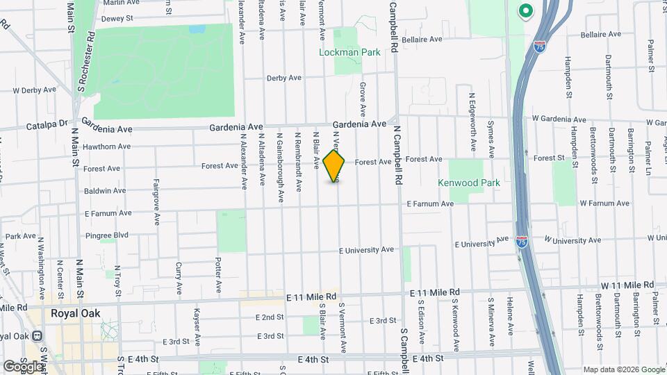 629 N Vermont Ave Map and Location Details