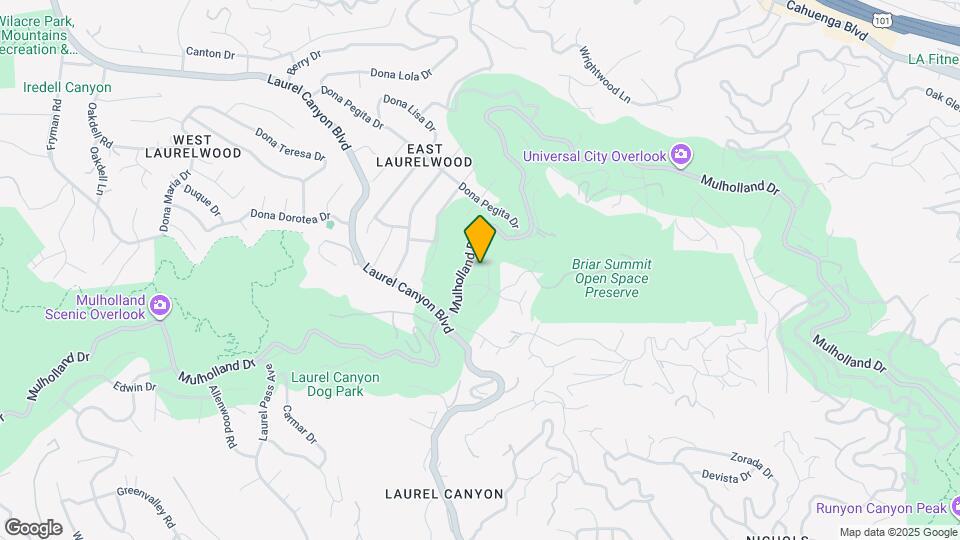 8050 Mulholland Dr Map and Location Details