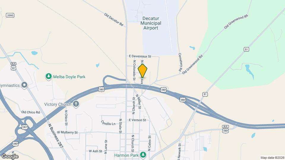 1602 N Mcdonald Ave Map and Location Details