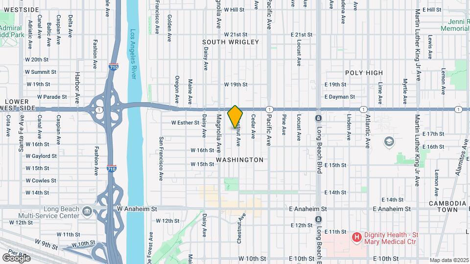 1701 Chestnut Ave Map and Location Details