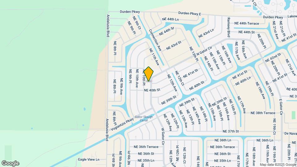 4012 W Gator Cir Map and Location Details