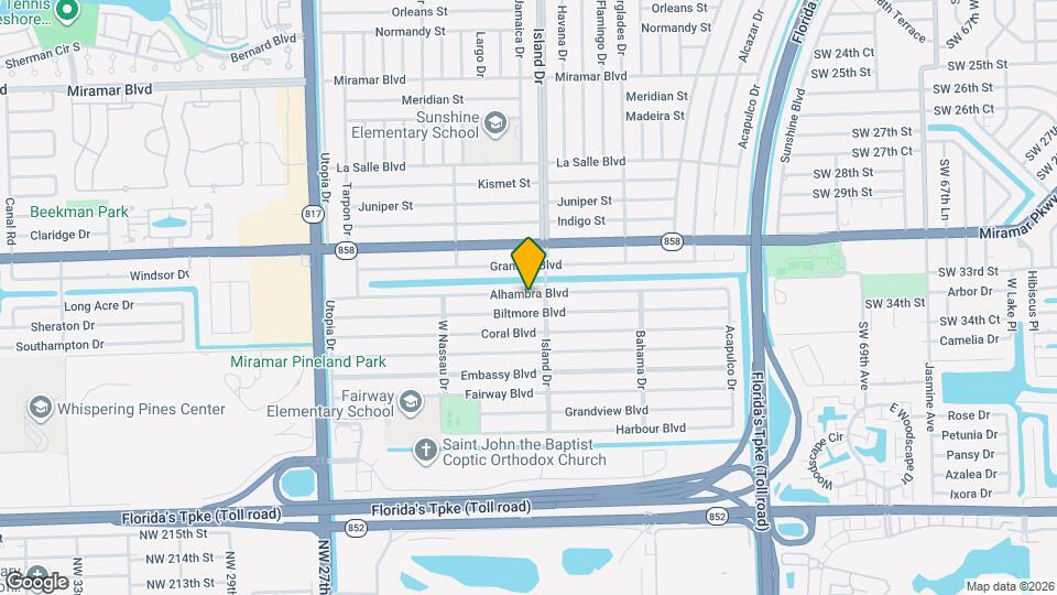7716 Alhambra Blvd Mapa y Detalles de la Ubicación