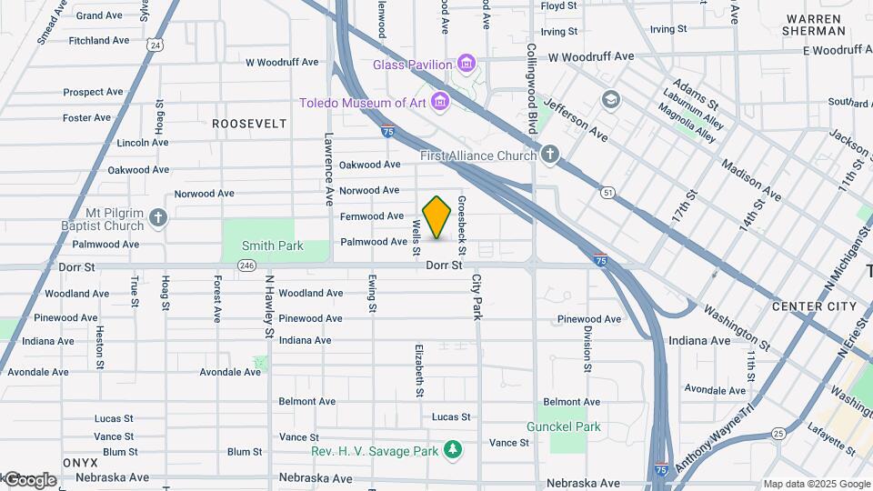 647 Palmwood Ave Map and Location Details