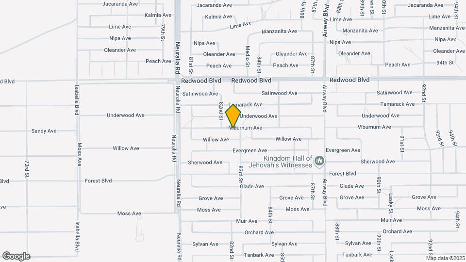 8260 Viburnum Ave Map and Location Details