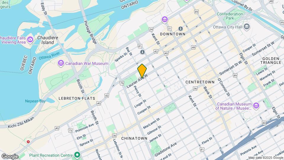 500 Laurier Ave W Map and Location Details