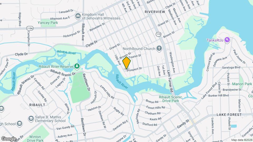 2414 Prospect St Map and Location Details