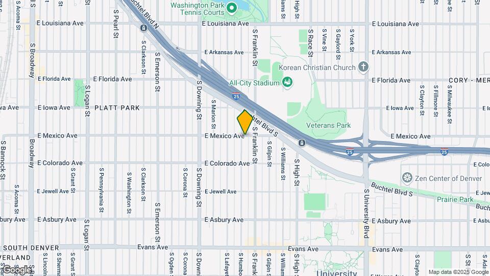 1704 S Humboldt St Map and Location Details