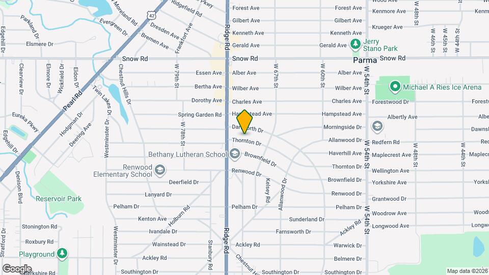 7014 Thornton Dr Map and Location Details