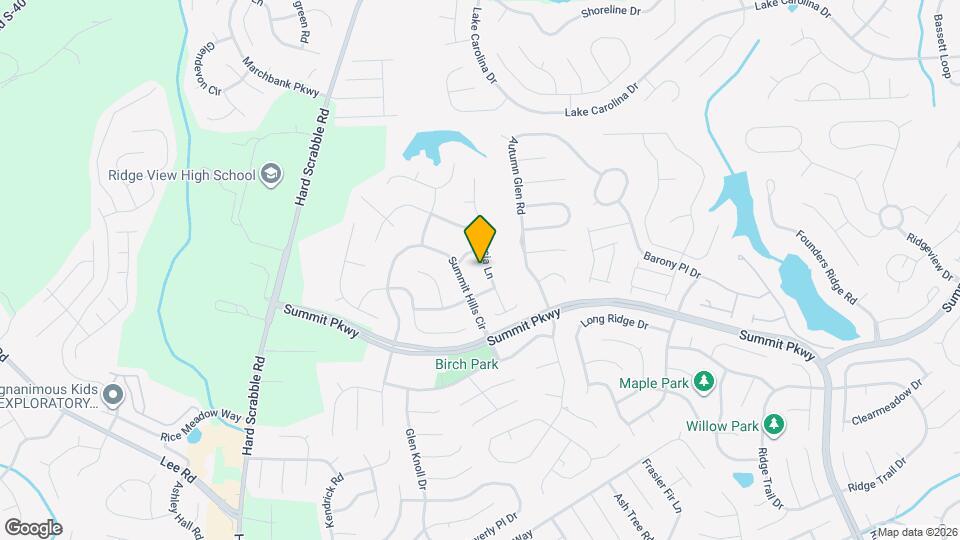 1074 Acacia Ln Map and Location Details