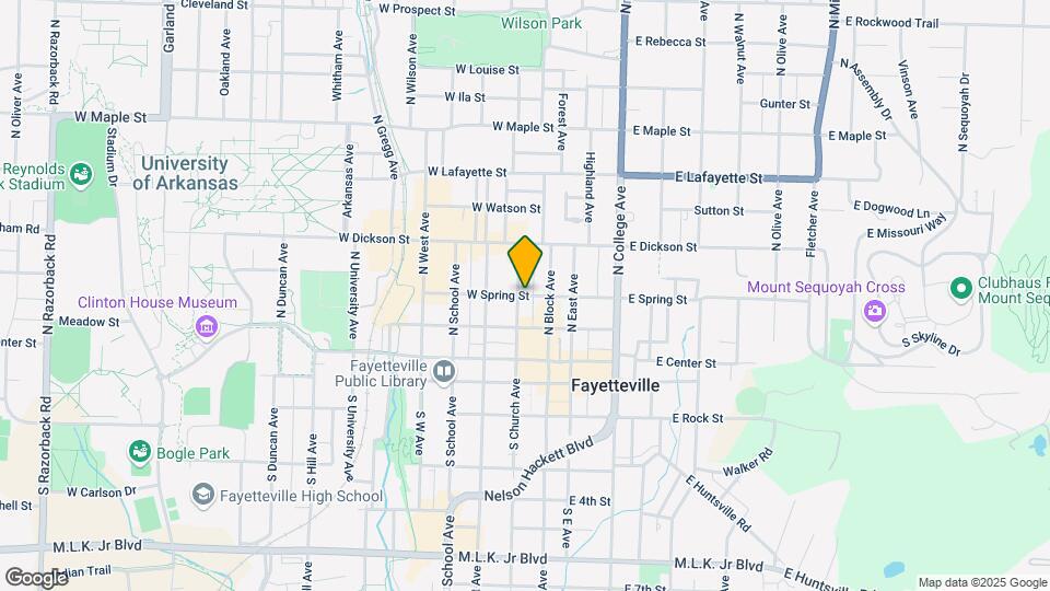 124 W Spring St Map and Location Details