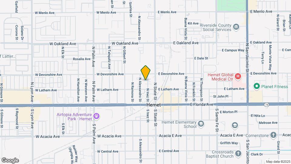 233 N Inez St Map and Location Details