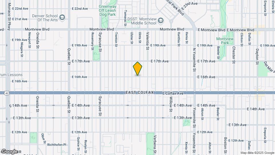 8120 E 16th Ave Map and Location Details