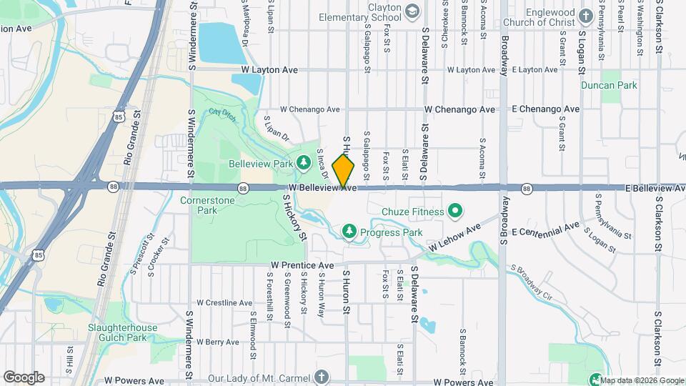 800 W Belleview Ave, Unit 204 Map and Location Details