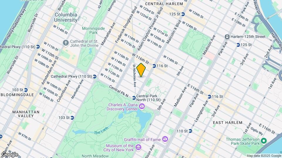 107 W 113th St Map and Location Details
