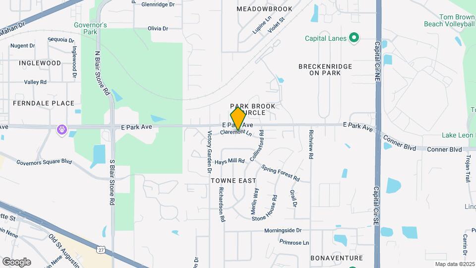 2261 Claremont Ln Mapa y Detalles de la Ubicación