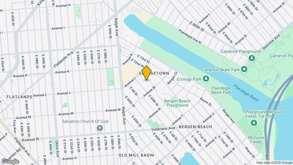 1254 E 70th St Map and Location Details