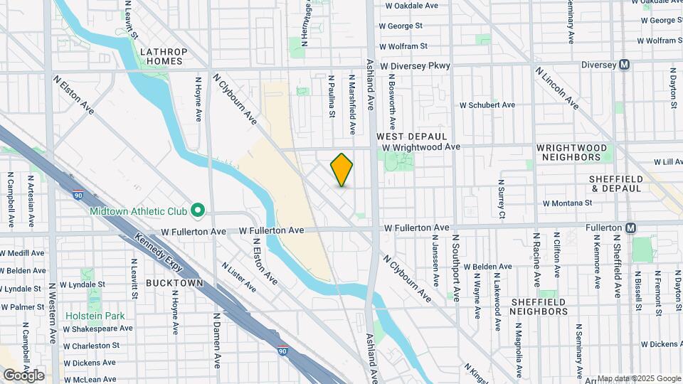 1701 W Altgeld St, Unit 1Rear Map and Location Details