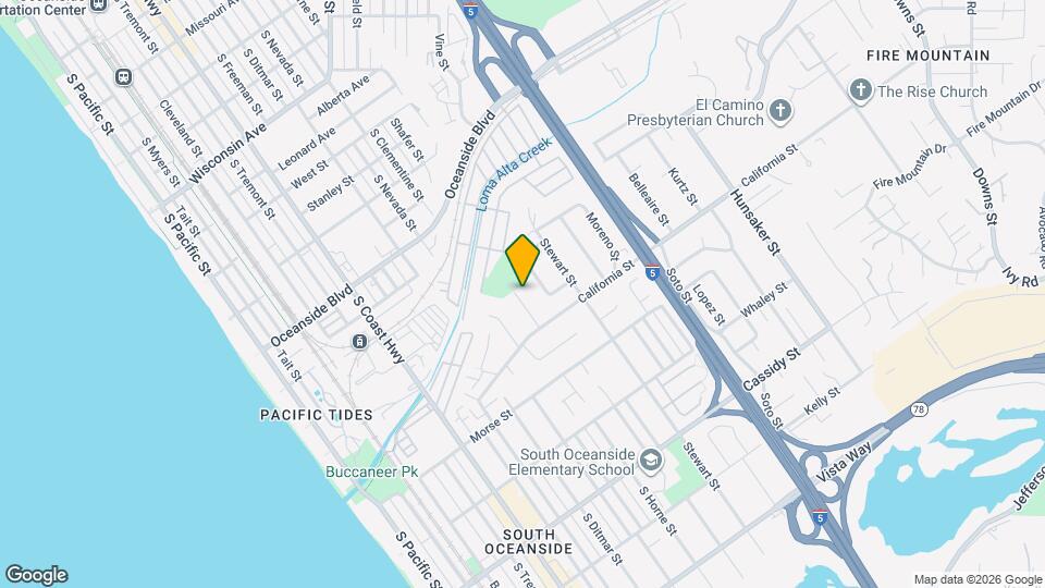 1418 Marshall St Map and Location Details