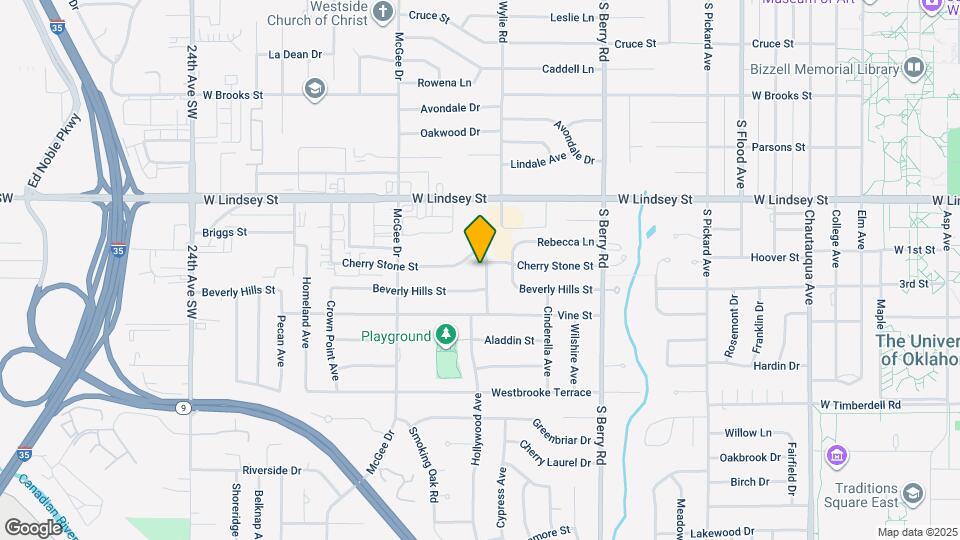 1414 Hollywood Ave Map and Location Details
