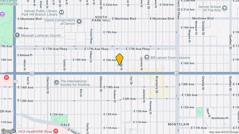 1539 Holly St Map and Location Details