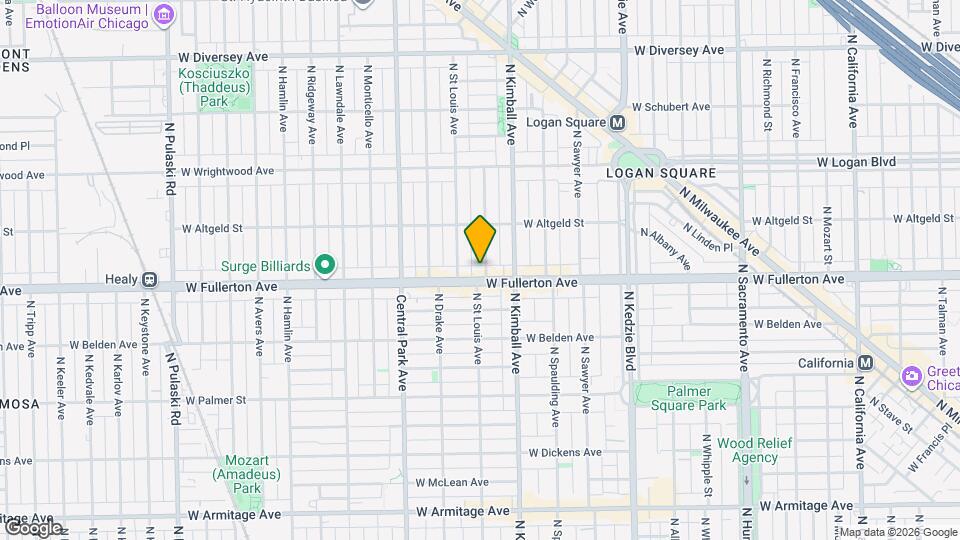 2406 N Bernard St, Unit #1 Map and Location Details