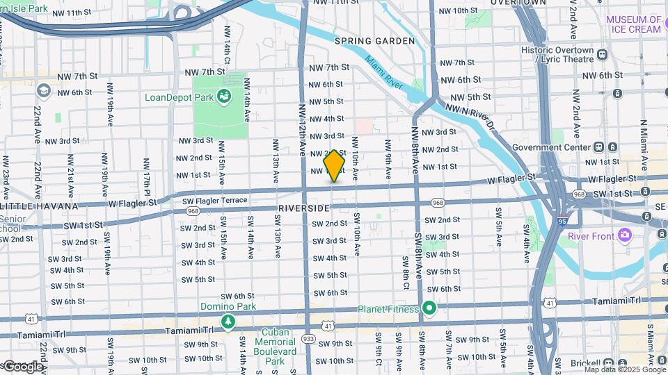 1085 W Flagler St Map and Location Details