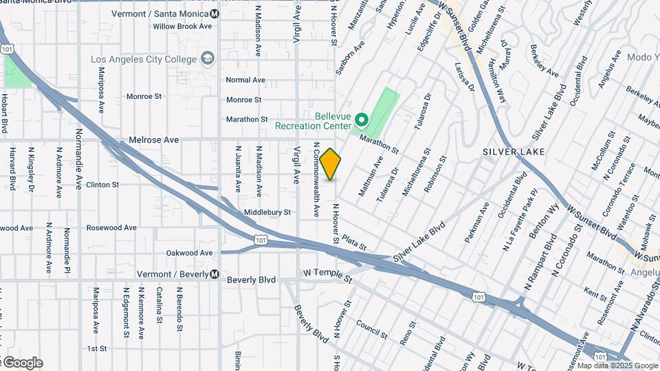 563 N Hoover St Map and Location Details