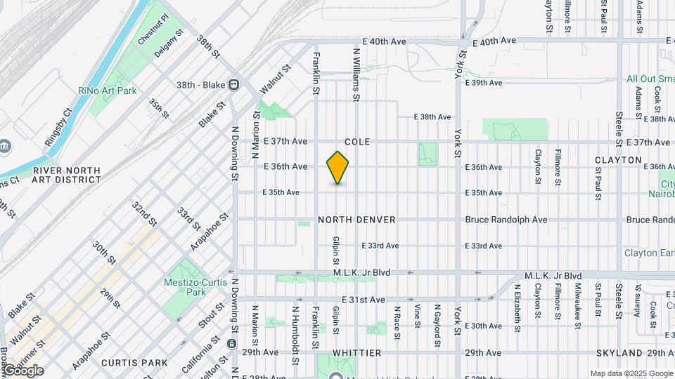 3502 Gilpin St Map and Location Details