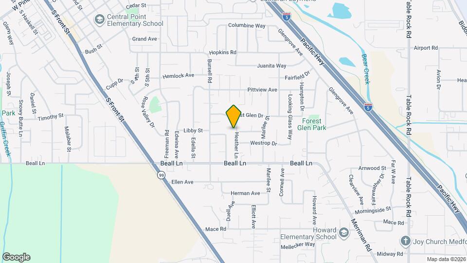 1219 Heather Ln Map and Location Details