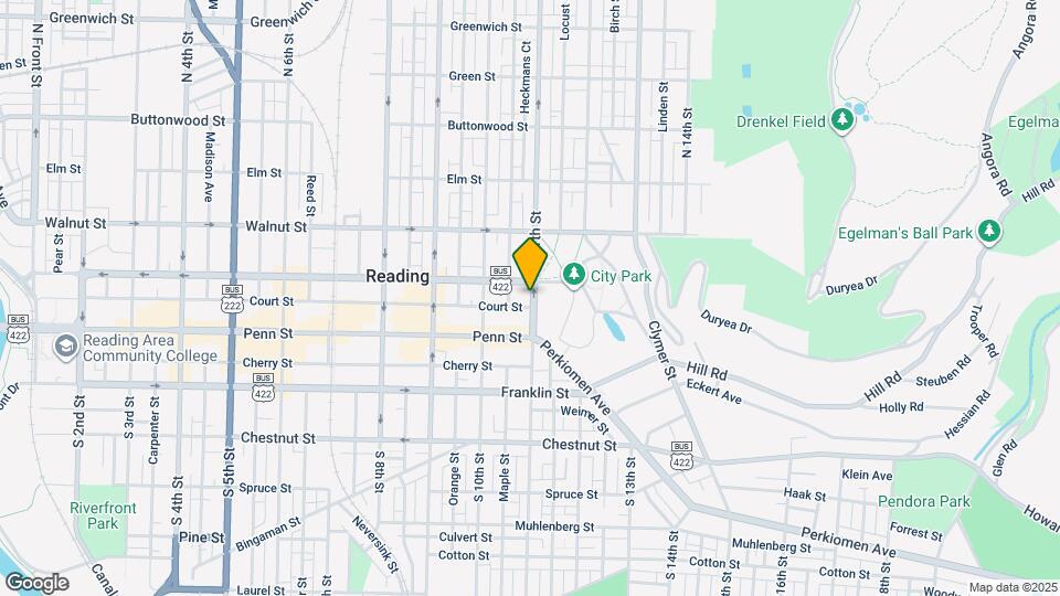 34 N 11th St Map and Location Details