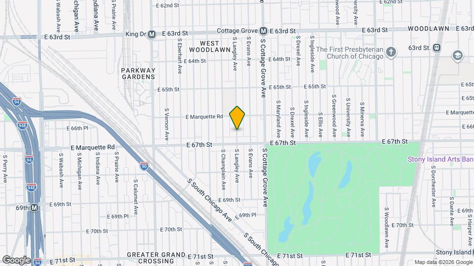 6639 S Langley Ave Map and Location Details