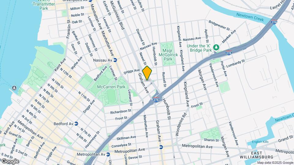 126 Engert Ave Mapa y Detalles de la Ubicación