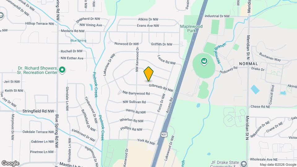 2116 Gilbreath Rd NW Map and Location Details
