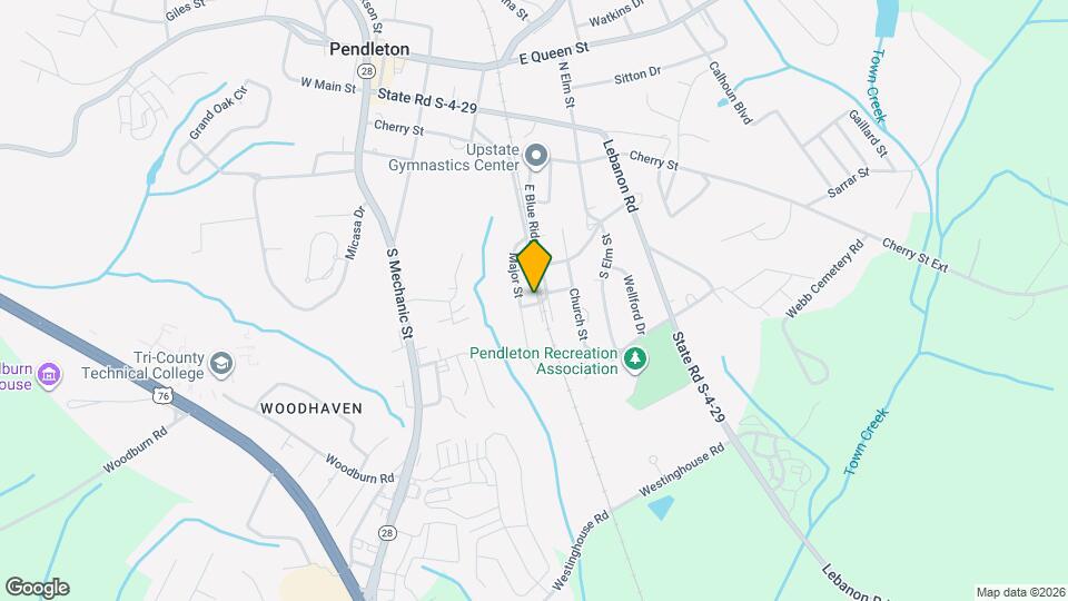 340 W Blue Ridge St Mapa y Detalles de la Ubicación